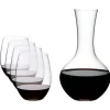 Riedel 'O' Cabernet/Merlot Glazenset met Decanteerkaraf, 5-delig