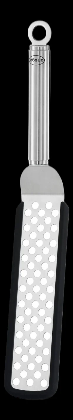 Rösle Silicone Series Gebogen Spatel Flexibel, 32cm geperforeerd