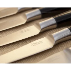 Saladini Steakmessenset 6-delig, 23cm olijfhout