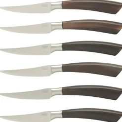 Saladini Steakmessenset 6-delig, 23cm ossenhoorn