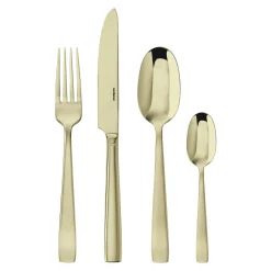 Sambonet Flat Bestekset 62712P81, 24-delig champagne