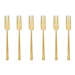 Sambonet Rock Gebaksvorkjes 52762GA5, 6-delig goud