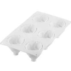 Silikomart Chantilly 120 Siliconen Patisserievorm, 6-vaks