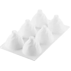 Silikomart Chantilly 120 Siliconen Patisserievorm, 6-vaks