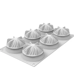 Silikomart Mini Wave Siliconen Patisserievorm, 6-vaks