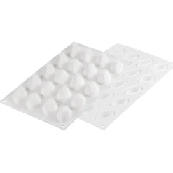 Silikomart Quenelle 10 Siliconen Patisserievorm, 20-vaks