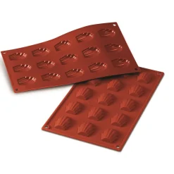 Silikomart SiliconFlex Classic Madeleine Bakvorm SF031, 15-vaks