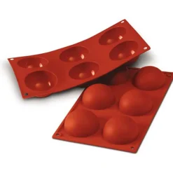 Silikomart SiliconFlex Round Half-Sphere Bakvorm SF002, 6-vaks