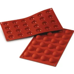 Silikomart SiliconFlex Round Half Sphere Bakvorm SF006, 24-vaks