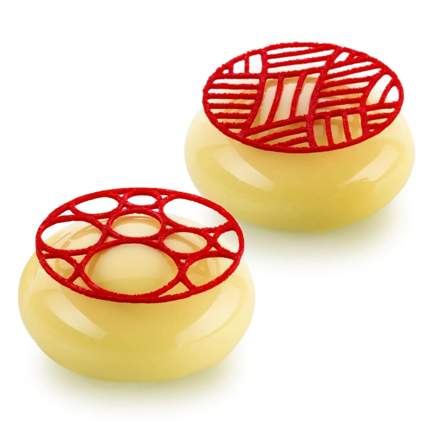 Silikomart Snowball Siliconen Patisseriemat, 6 vaks