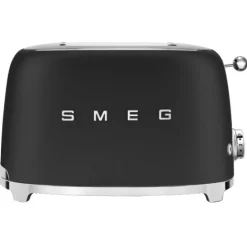 Smeg Broodrooster 2x2 TSF01BLMEU, mat zwart