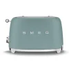 Smeg Broodrooster 2x2 TSF01EGMEU, emerald green mat