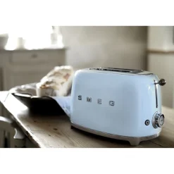 Smeg Broodrooster 2x2 TSF01PBEU, pastelblauw