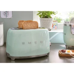 Smeg Broodrooster 2x2 TSF01PGEU, watergroen