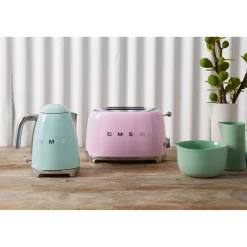 Smeg Broodrooster 2x2 TSF01PKEU, roze