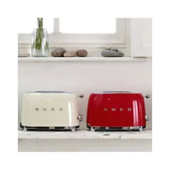 Smeg Broodrooster 2x2 TSF01RDEU, rood
