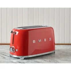Smeg Broodrooster 2x4 TSF02RDEU, rood