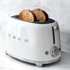 Smeg Broodrooster 2x2 TSF01WHEU, wit