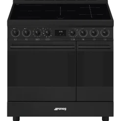Smeg Classici Sinfonia Inductiefornuis C92IPN2, 90cm mat zwart