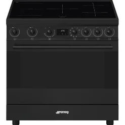 Smeg Classici Sinfonia Inductiefornuis C9IMN2, 90cm mat zwart