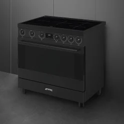 Smeg Classici Sinfonia Inductiefornuis C9IMN2, 90cm mat zwart