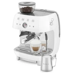 SMEG Espresso Koffiemachine EGF03WHEU, wit