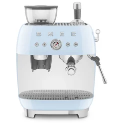 SMEG Espresso Koffiemachine EGF03PBEU, pastelblauw