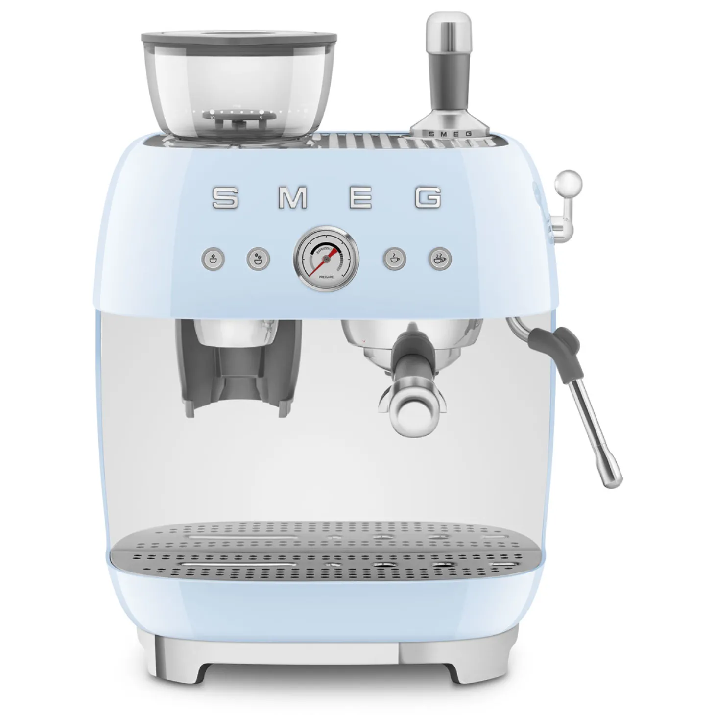 SMEG Espresso Koffiemachine EGF03PBEU, pastelblauw