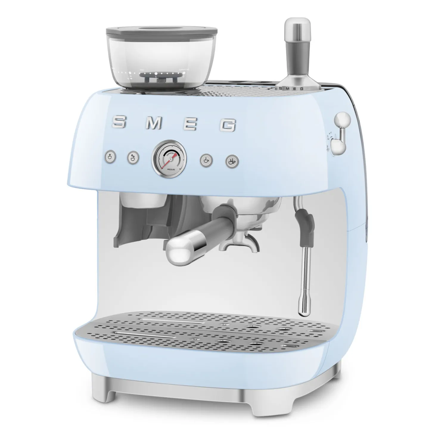 SMEG Espresso Koffiemachine EGF03PBEU, pastelblauw