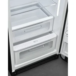Smeg Jaren 50 Koelkast met Vriesvak FAB28RBL5, zwart rechtsdraaiend