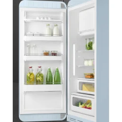 Smeg Jaren 50 Koelkast met Vriesvak FAB28LPB6, pastelblauw linksdraaiend