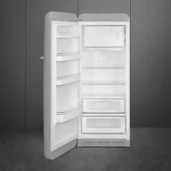 Smeg Jaren 50 Koelkast met Vriesvak FAB28LSV6, zilver linksdraaiend