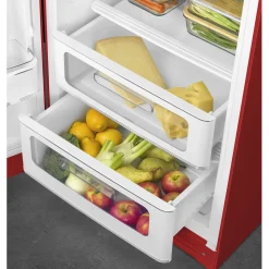 Smeg Jaren 50 Koelkast met Vriesvak FAB28LRD6, rood linksdraaiend