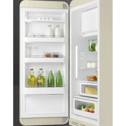 Smeg Jaren 50 Koelkast met Vriesvak FAB28LCR6, crème linksdraaiend