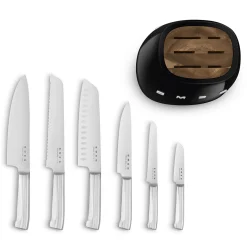 Smeg Messenblok inclusief Messenset KBSF02BL, zwart