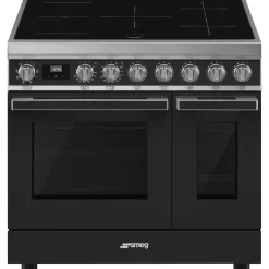 Smeg Portofino Inductiefornuis CPF92IMA, 90cm antraciet