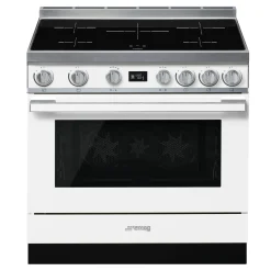 Smeg Portofino Inductiefornuis CPF9IPWH, 90cm wit