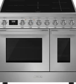 Smeg Portofino Inductiefornuis CPF92IMX, 90cm rvs