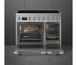 Smeg Portofino Inductiefornuis CPF92IMX, 90cm rvs