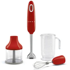 Smeg Staafmixer met accessoires HBF03RDEU, rood