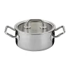 Spring Brigade Kookpan Laag met Glasdeksel, 16cm