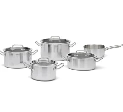 Spring Brigade Pannenset met Glasdeksels, 5-delig