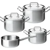Spring Brigade Starter Pannenset met Steelpan en RVS Deksels, 4-delig