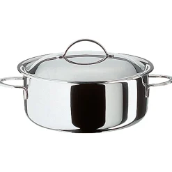 Spring Cristal kookpan Laag met Deksel, 24cm