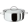 Spring Cristal Kookpan Laag met Deksel, 16cm