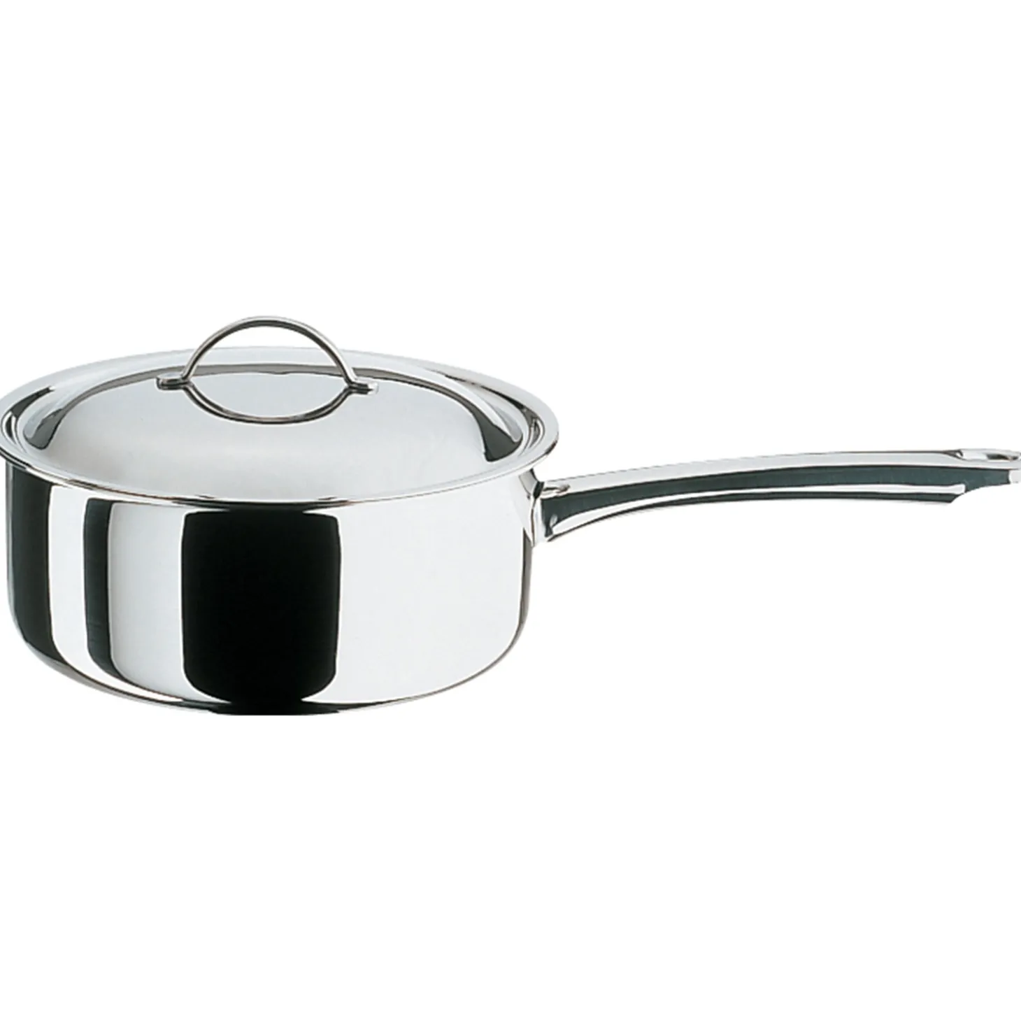Spring Cristal Steelpan Laag met Deksel, 16cm