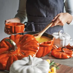 Staub Braadpan Pompoen, 24cm oranje