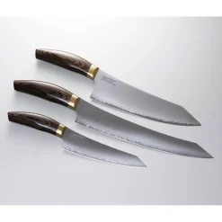 Suncraft Elegancia Giftset met Koksmes en Wetsteen 1000/3000, 4-delig