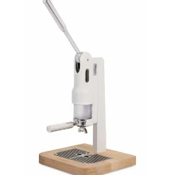 Superkop Handbediende Niet-Elektrische Espressomachine, wit