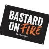 The Bastard Man Cave Plate 'Bastard on Fire', 30x20cm